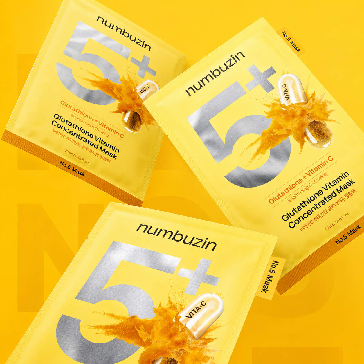 No.5+ Glutathione Vitamin Concentrated Mask (10 masks)