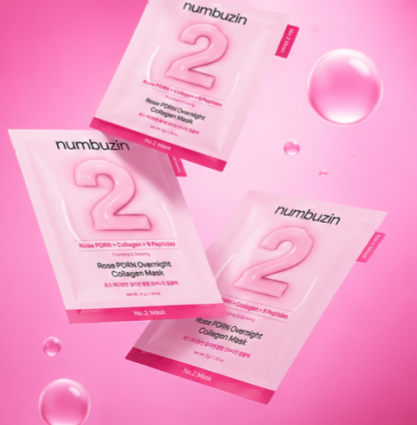 No.2 Rose Collagen Overnight Mask (4 masks)