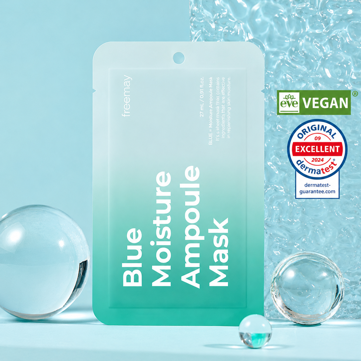 Blue Moisture Ampoule Mask (10 masks)