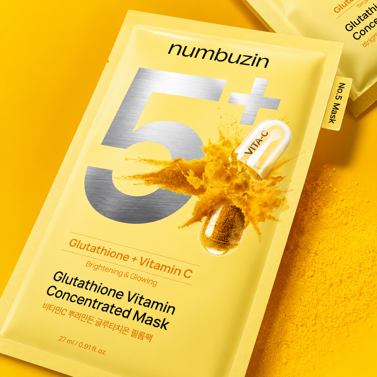 No.5+ Glutathione Vitamin Concentrated Mask (10 masks)