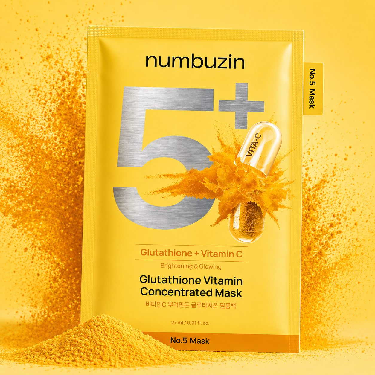 No.5+ Glutathione Vitamin Concentrated Mask (10 masks)