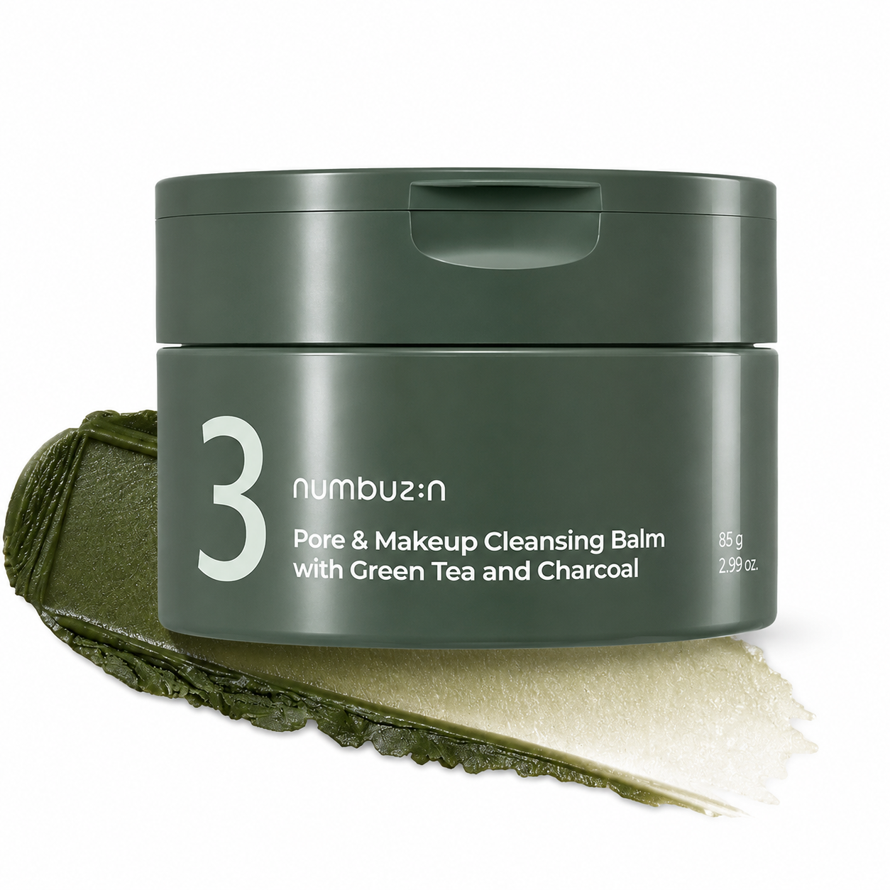 No.3 Pore & Makeup Cleansing Balm with Green Tea and Charcoal 85g