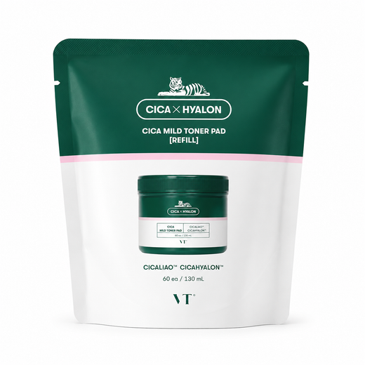 VT Cica Mild Toner Pad Refill 60 pads (130ml)